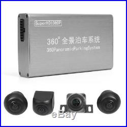 Car 1080P HD 360° Bird View Panorama System DVR Recorder 4 Rearview Camera Kit