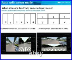 Car 360° Front/Rear/Left/Right Parking View DVR Cameras Image Quad Ways Monitor Car 360° Front/Rear/Left/Right Parking View DVR Cameras Image Quad Ways Monitor