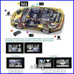 Car 360° Full Parking View System Split Image & 4 Cameras DVR Video Monitoring