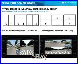Car 360° Full Parking View System Split Image & 4 Cameras DVR Video Monitoring