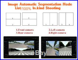 Car 4-Way Image Split-Screen Control Box With Front/Left/Right/Rear View Camera