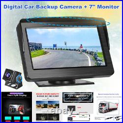 Car Backup Camera System with 7 Monitor Rear View Reverse Night Vision Parking