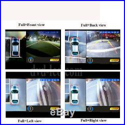 Car Bird View Panoramic 4 HD Cameras Recorder system Night Vision DVR 360 degree