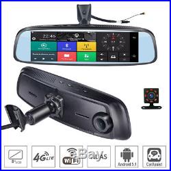 Car DVR Android ADAS Remote Monitor Rear view mirror with DVR camera Dual lens