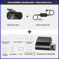 Car DVR Dash Cam Pro Plus A500S GPS 1944P Speed 24H Parking Support Rear Camera