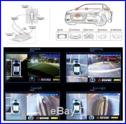 Car HD Car DVR 4CH Rear View Camera Kits 360° Bird View Panorama System