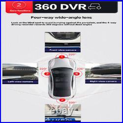 Car Parking Panoramic View Rearview Camera System 3D 360° Bird View 4 Way Camera