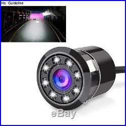 Car Rear Vehicle Backup View Camera 8 LED Night Vision No Guideline Full HD C