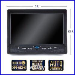 Car Rear View Camera & Monitor Truck Reverse Heated Backup Safety Kit System