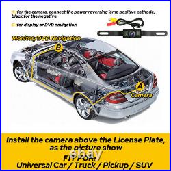 Car Rear View Camera Reverse Backup Camera Night Vision License Plate Waterproof