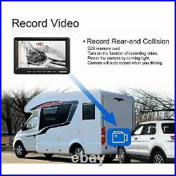 Car Rear View Reverse Backup Camera Wireless 7 Monitor Waterproof 12-24V DC