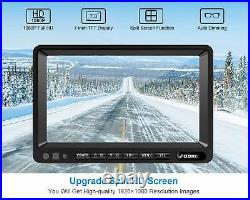 Car Rear View Side Backup Camera 7'' DVR Split Monitor Reversing Waterproof FHD3