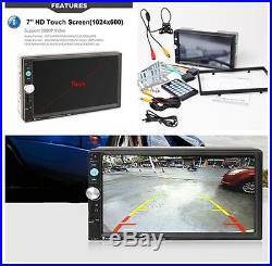 Car Stereo Audio MP5 Player Rear View Camera Radio FM Tuner Bluetooth Hands-free