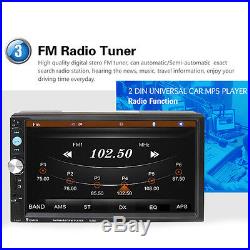 Car Stereo Audio MP5 Player Rear View Camera Radio FM Tuner Bluetooth Hands-free