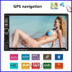 Car Stereo Radio Bluetooth GPS Navigation 7 Mp5 Audio HD Player AUX 2 Din Usb