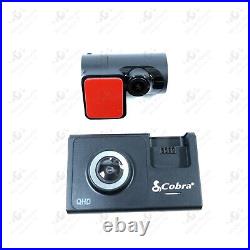 Cobra SC 200D Dual-View Smart Dash Cam with Rear-View Accessory Camera Black