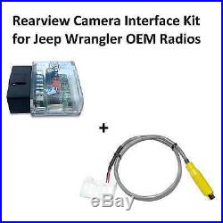 Complete Rearview Camera Interface Kit for Jeep Wrangler OEM Radios