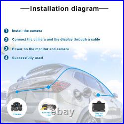 DC12V-24V Digital Display 5 Monitor Auto Rear View Backup Reverse AHD Camera