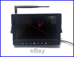 Digital Wireless Rear View Backup System, 9 LCD Monitor +1 Waterproof Ir Camera