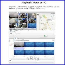DIY 1080P AHD 4CH 4G GPS WIFI SD Car DVR MDVR Video Record Rear View CCTV Camera