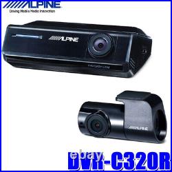 DVR-C320R Alpine WiFi GPS Stealth Dash Camera Front & Rear 1080p HD Dash Cam JP