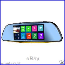 DVR GPS Navigation Android4.4 With Car Rear View Mirror Monitor Reverse Camera