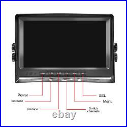 Digital Display 9Monitor Car Rear View Backup Reverse Camera 12V-24V Waterproof