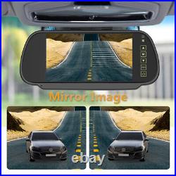 Digital Display Dash Cam 7 Monitor Car Rear View Backup Reverse Camera Kit IP66