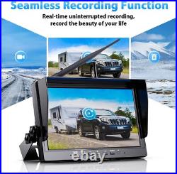 Digital Wireless 10.1 DVR Quad Monitor 2x Reversing Cameras 12-24V RV Truck Van