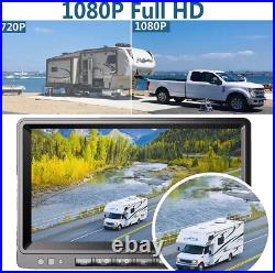 Digital Wireless 10.1 DVR Quad Monitor 2x Reversing Cameras 12-24V RV Truck Van