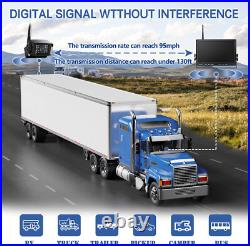 Digital Wireless 10.1 DVR Quad Monitor 2x Reversing Cameras 12-24V RV Truck Van