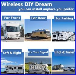 Digital Wireless 10.1 DVR Quad Monitor 2x Reversing Cameras 12-24V RV Truck Van