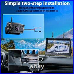 Digital Wireless 10.1 DVR Quad Monitor 2x Reversing Cameras 12-24V RV Truck Van