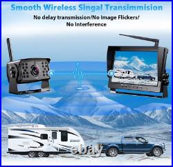 Digital Wireless 10.1 DVR Quad Monitor 2x Reversing Cameras 12-24V RV Truck Van