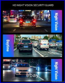 Digital Wireless 7'' Quad DVR Monitor 4x 1080P BSD AI Backup Cameras For Truck