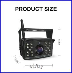 Digital Wireless 7'' Quad DVR Monitor 4x 1080P BSD AI Backup Cameras For Truck