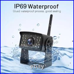 Digital Wireless 7'' Quad DVR Monitor 4x 1080P BSD AI Backup Cameras For Truck