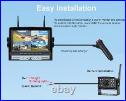 Digital Wireless 7 Split Screen DVR Monitor 4x BSD Rear View Backup Cameras Kit Digital Wireless 7 Split Screen DVR Monitor 4x BSD Rear View Backup Cameras Kit