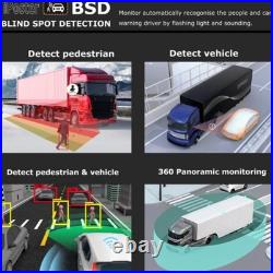 Digital Wireless 7'' display BSD+3x backup rear-view camera for trucks