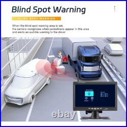 Digital Wireless 7'' display BSD+3x backup rear-view camera for trucks