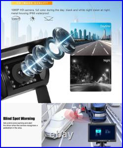 Digital Wireless 7'' display BSD+3x backup rear-view camera for trucks