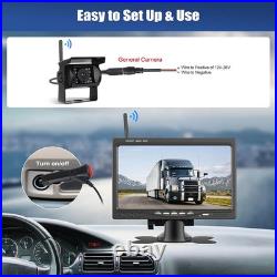 Digital Wireless 7'' display BSD+3x backup rear-view camera for trucks