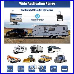 Digital Wireless 7'' display BSD+3x backup rear-view camera for trucks