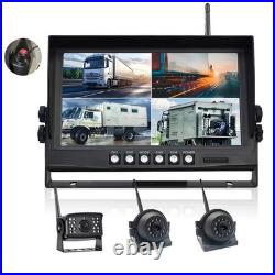 Digital Wireless 9'' 4-split Monitor DVR + 4x 1080P Backup Cameras Trucks RV Digital Wireless 9'' 4-split Monitor DVR + 4x 1080P Backup Cameras Trucks RV