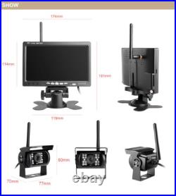 Digital Wireless Dual Backup Camera 7 Rear View Monitor for Truck Trailer Bus Digital Wireless Dual Backup Camera 7 Rear View Monitor for Truck Trailer Bus
