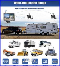 Digital Wireless Dual Rear View Backup Camera 7 Split Monitor for Truck Caravan