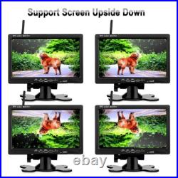 Digital Wireless Dual Rear View Backup Camera 7 Split Monitor for Truck Caravan