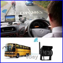 Digital Wireless Dual Rear View Backup Camera 7 Split Monitor for Truck Caravan