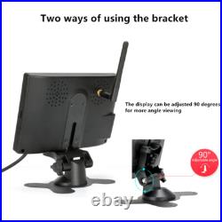 Digital Wireless Dual Rear View Backup Camera 7 Split Monitor for Truck Caravan