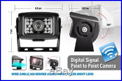 Digital Wireless IR Rear View Back up Camera Kits + 7 Monitor For Bus RV Truck